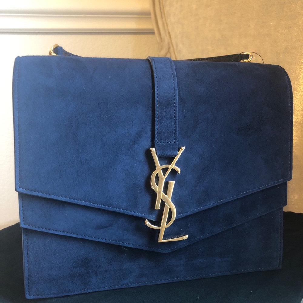 Saint Laurent Sulpice Medium Bag -in Suede Leather